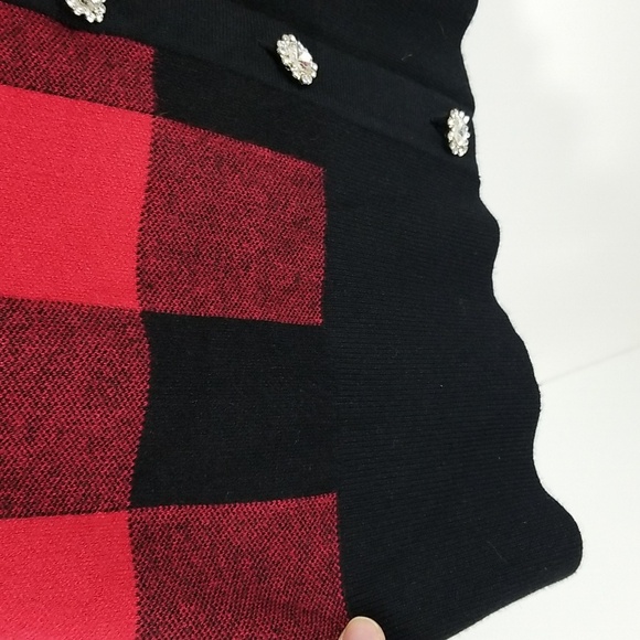 {Tommy Bahama} Buffalo Plaid Check Embellished Button Down Cardigan - Picture 8 of 15